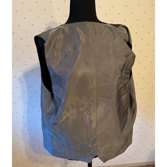 LAVARD Wool Gray Plaid Vest Size Medium - Picture 4 of 5